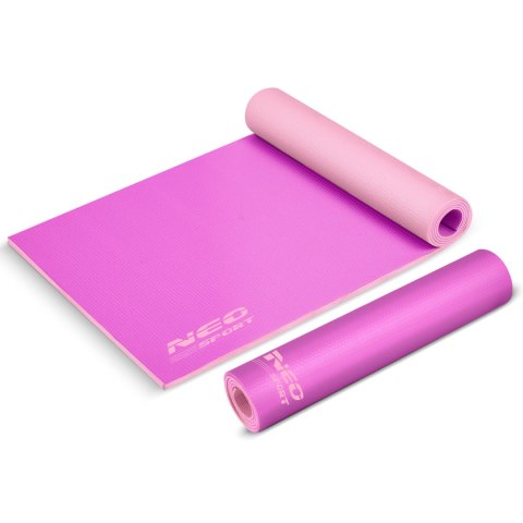 Mata do ćwiczeń 173 x 61 x 0,6 cm Neo-Sport - 19203 fioletowo-różowa