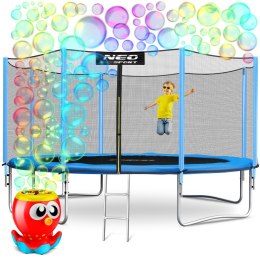 Trampolina ogrodowa 14ft/435cm z siatką zewnętrzną i drabinką Neo-Sport Maszyna do baniek GRATIS