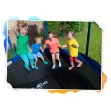 Trampolina ogrodowa 14ft/435cm z siatką zewnętrzną i drabinką Neo-Sport Maszyna do baniek GRATIS