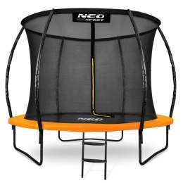 Trampolina ogrodowa profilowana 8ft/252cm z siatką wewnętrzną Neo-Sport + maszyna do baniek GRATIS
