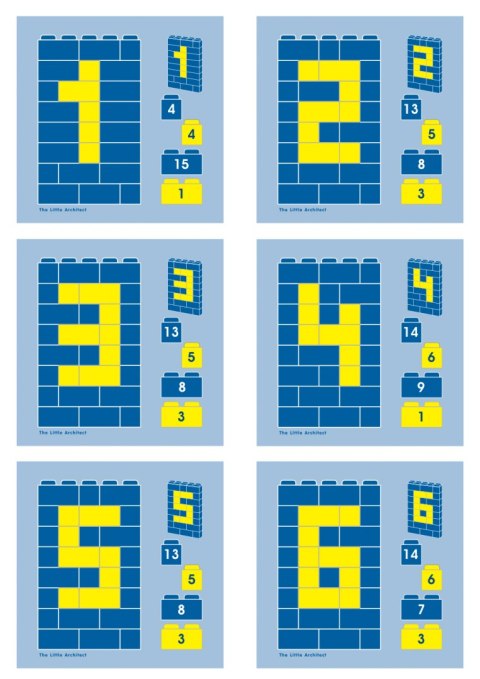 Blocks educational Little Architect - Letters and Numbers 630 el