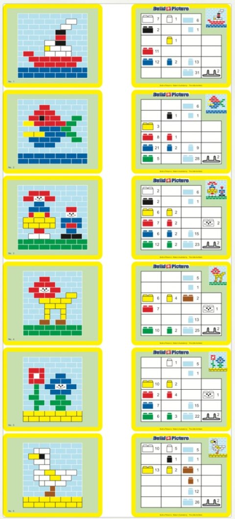 Little Architect - Build a Picture 900 el. Blocks constructional