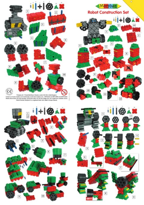 Morphun 12 Robots 465 el. - Blocks construction