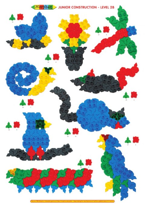 Morphun 24 Animals 252 el. - Blocks construction