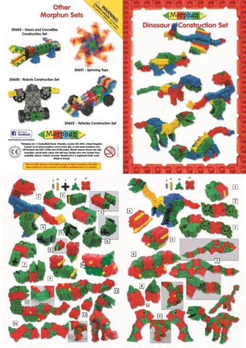 Morphun Dinosaurs 100 el. - Blocks construction