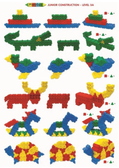 Morphun Junior 1000el. + Instructions 60str. A4 - Blocks construction