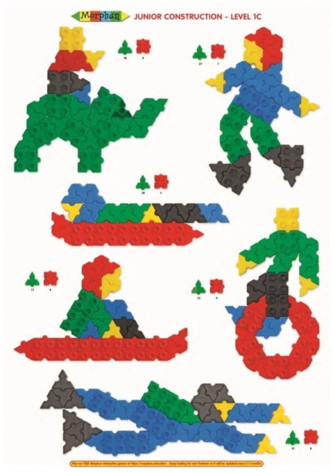 Morphun Junior Xtra 500+100 el. + Instructions 36 p. A4 - Blocks constructional