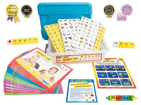 Morphun - Small letters + 100 Pictures 172 el. - Blocks educational