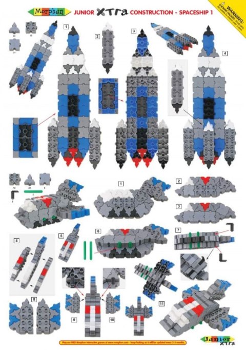 Morphun Spaceships 334 el. - Blocks construction