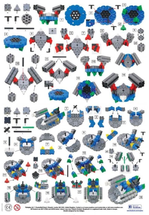 Morphun Spaceships 334 el. - Blocks construction