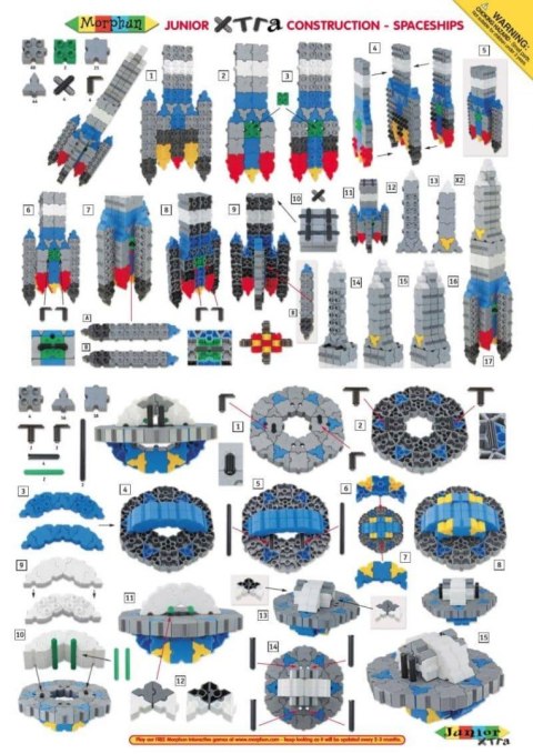 Morphun Spaceships 334 el. - Blocks construction