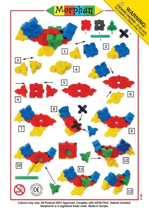 Zestaw Promocyjny klocków Morphun - Parrot 12 el.