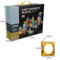 Klocki magnetyczne- tor 75el. Kruzzel 22684