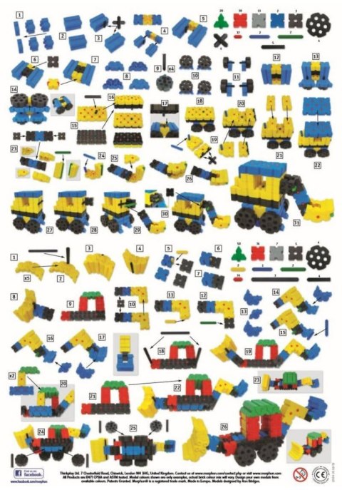 Blocks Morphun Advanced Xtra 1100 el. + Instructions 60 p. A4
