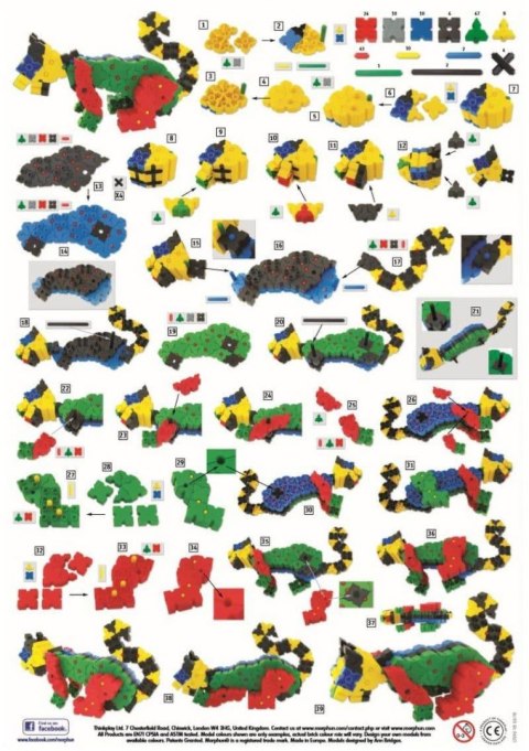 Blocks Morphun Advanced Xtra 1100 el. + Instructions 60 p. A4