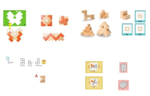 Blocks wooden magnetic - IGEO CUBE 9 el.