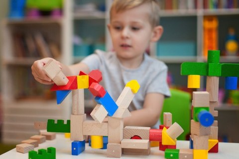Blocks wooden magnetic Kooglo Basic Color 50 el.