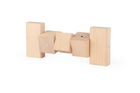 Blocks wooden magnetic Kooglo Basic Natural 50 el.