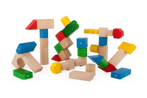 Blocks wooden magnetic Kooglo Mega Color 100 el.