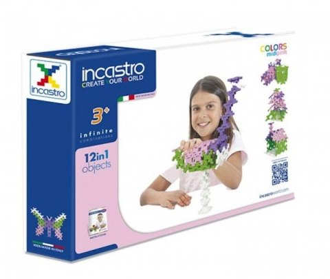 Incastro Midi Pink 60 el. - Blocks construction