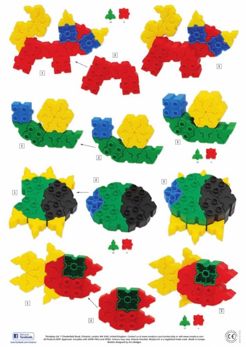 Mega set of construction blocks Morphun Starter 1200 el.