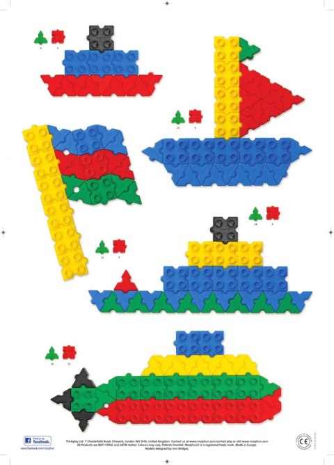 Mega set of construction blocks Morphun Starter 1200 el.