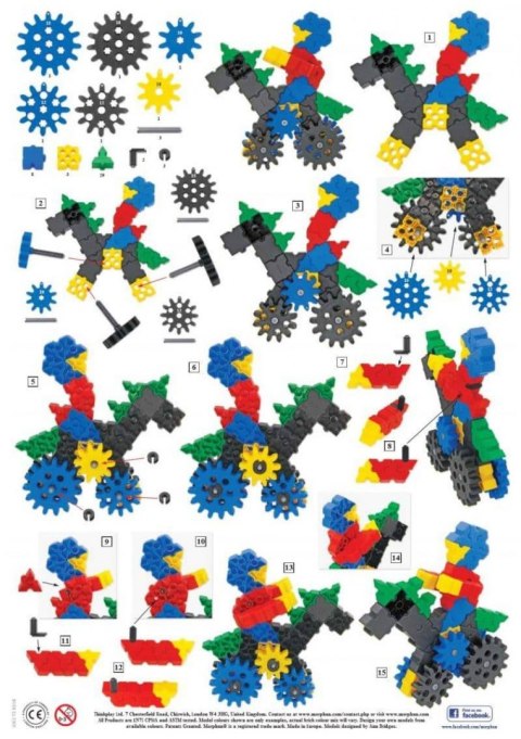 Morphun GearPhun Games and Plays 186 el. - Blocks construction