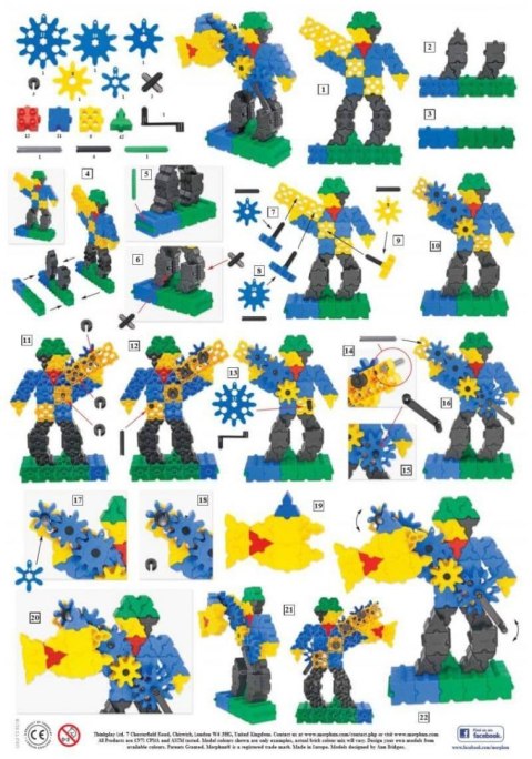 Morphun GearPhun Games and Plays 186 el. - Blocks construction