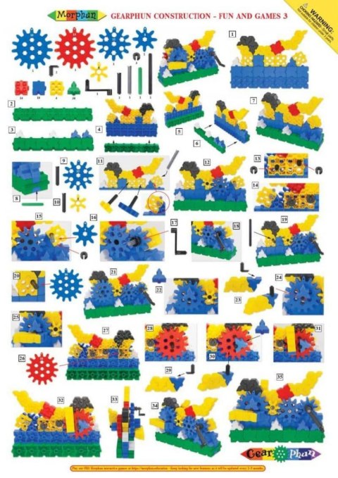 Morphun GearPhun Games and Plays 186 el. - Blocks construction