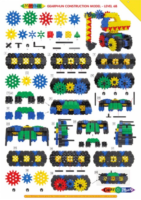 Morphun GearPhun Vehicles 324 el. - Blocks construction