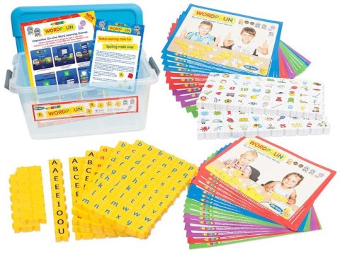 Morphun - Large and small letters with pictures 394 el. - Blocks educational