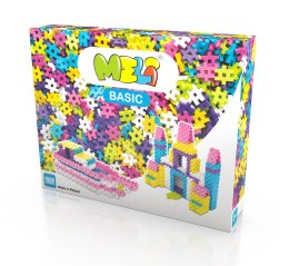 Construction blocks Meli Basic Pink 1000 el.