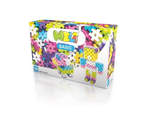 Construction blocks Meli Basic Pink 150 el.