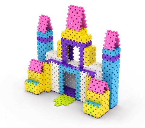 Construction blocks Meli Basic Pink 150 el.