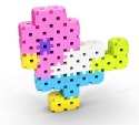 Construction blocks Meli Maxi Pink 200 el.