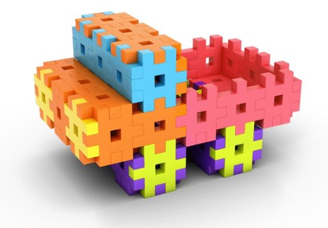 Construction blocks Meli Maxi Pink 200 el.