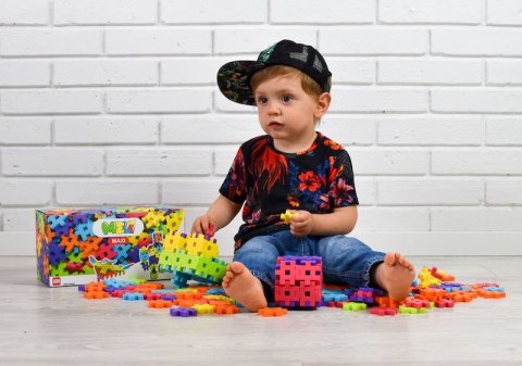 Construction blocks Meli Maxi Pink 200 el.