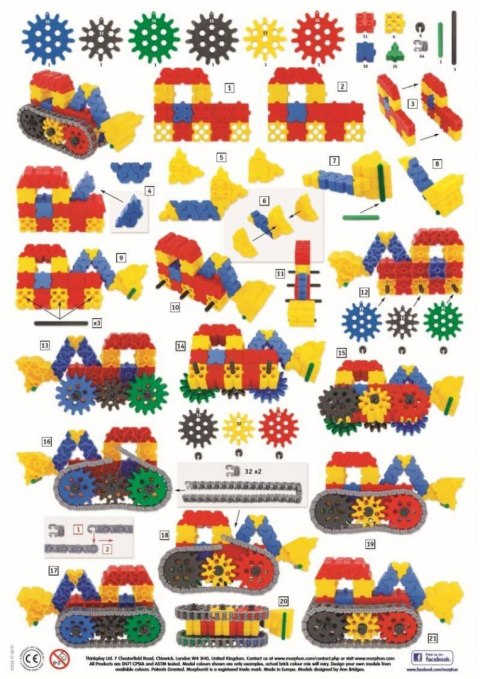 Gearphun Sprockets and Chains 270 el. - Blocks construction