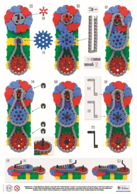 Gearphun Sprockets and Chains 270 el. - Blocks construction