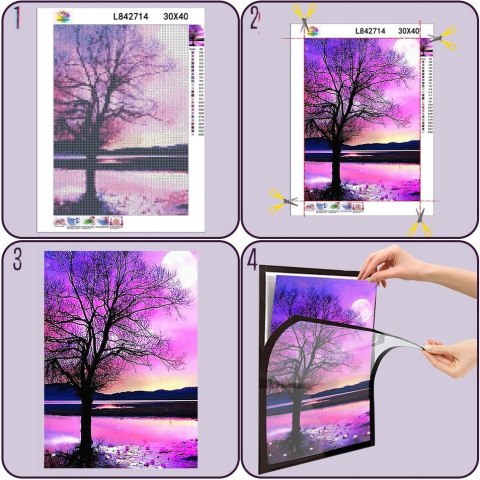 RAMKA DO HAFTU DIAMENTOWEGO MAGNETYCZNA DIAMOND PAINTING UNIWERSALNA 30X40