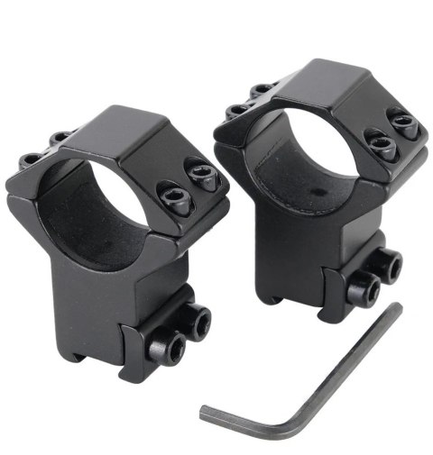 GENETIC® MONTAŻ LUNETY DWUCZĘŚCIOWY WYSOKI 1″ SZYNA 11MM DOVETAIL KOŁEK STOPUJĄCY