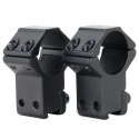GENETIC® MONTAŻ LUNETY DWUCZĘŚCIOWY WYSOKI 1″ SZYNA 11MM DOVETAIL KOŁEK STOPUJĄCY