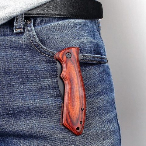 NÓŻ SKŁADANY RATOWNICZY MYŚLIWSKI SURVIVAL 20CM