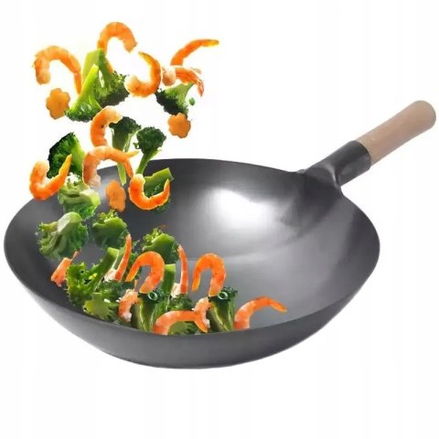 PATELNIA WOK 38,5 CM 15″ 1,2MM GŁĘBOKA XJ3571