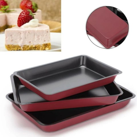 BLACHA BLACHY DO PIECZENIA CIASTA TARTA ZESTAW 3SZT