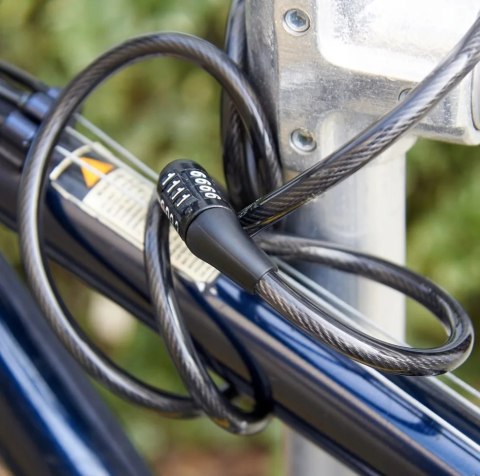 BLOKADA ROWEROWA NA ROWER MOTOR ZAPIĘCIE LINKA KOD 100CM