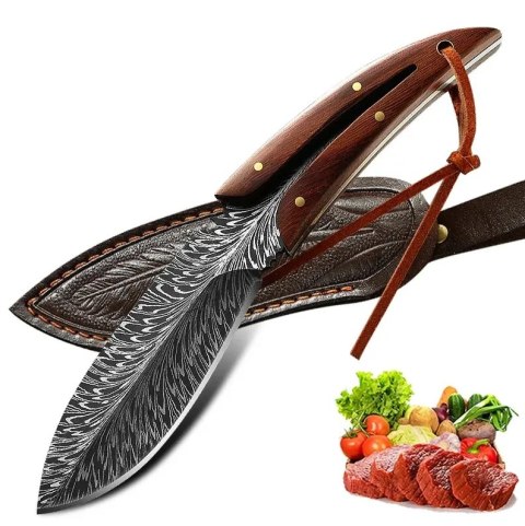 FOXTER® NÓŻ MYŚLIWSKI WOJSKOWY POKROWIEC 20CM