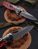 FOXTER® NÓŻ SKŁADANY RATOWNICZY MYŚLIWSKI SURVIVAL 20CM