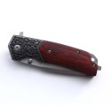 FOXTER® NÓŻ SKŁADANY RATOWNICZY MYŚLIWSKI SURVIVAL 21CM