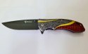 FOXTER® NÓŻ SKŁADANY RATOWNICZY MYŚLIWSKI SURVIVAL 21CM